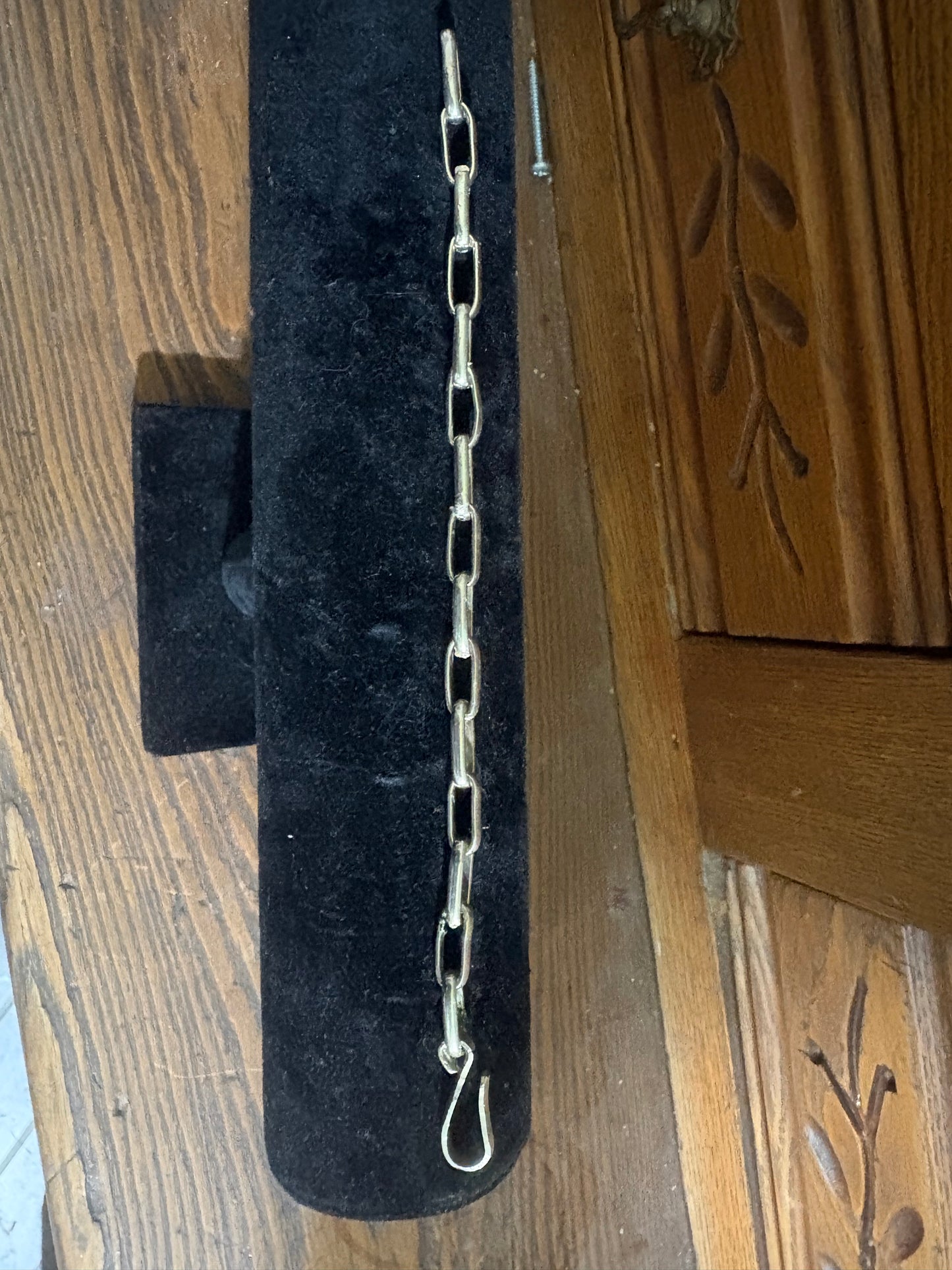 Paper clip chain bracelet