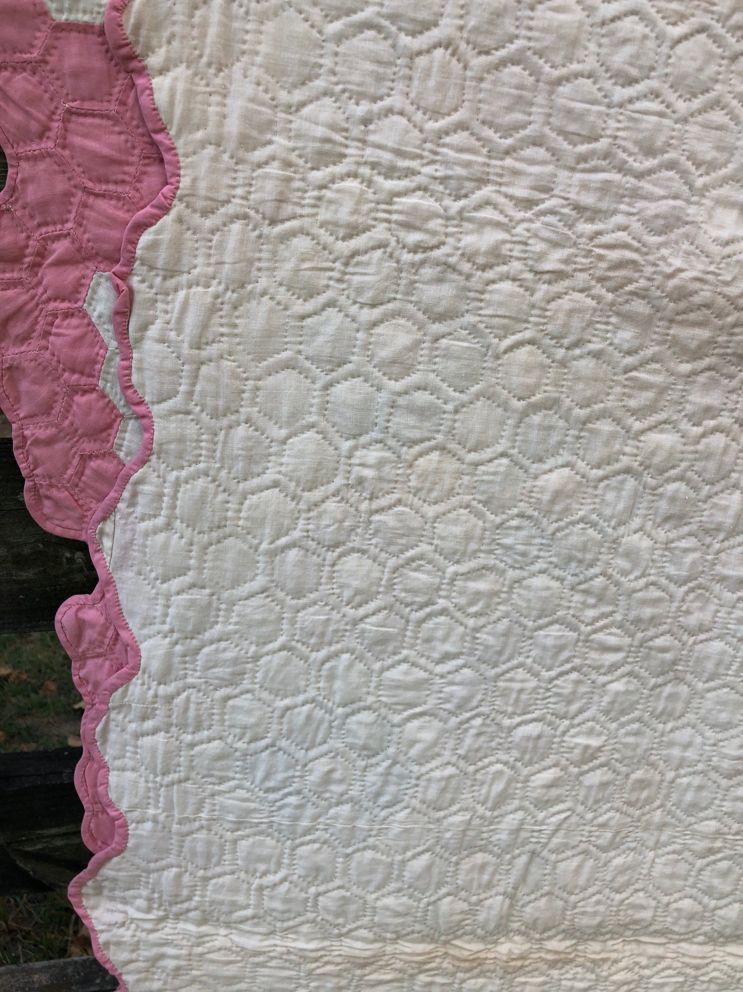 Vintage Grandmother’s Flower Garden Quilt