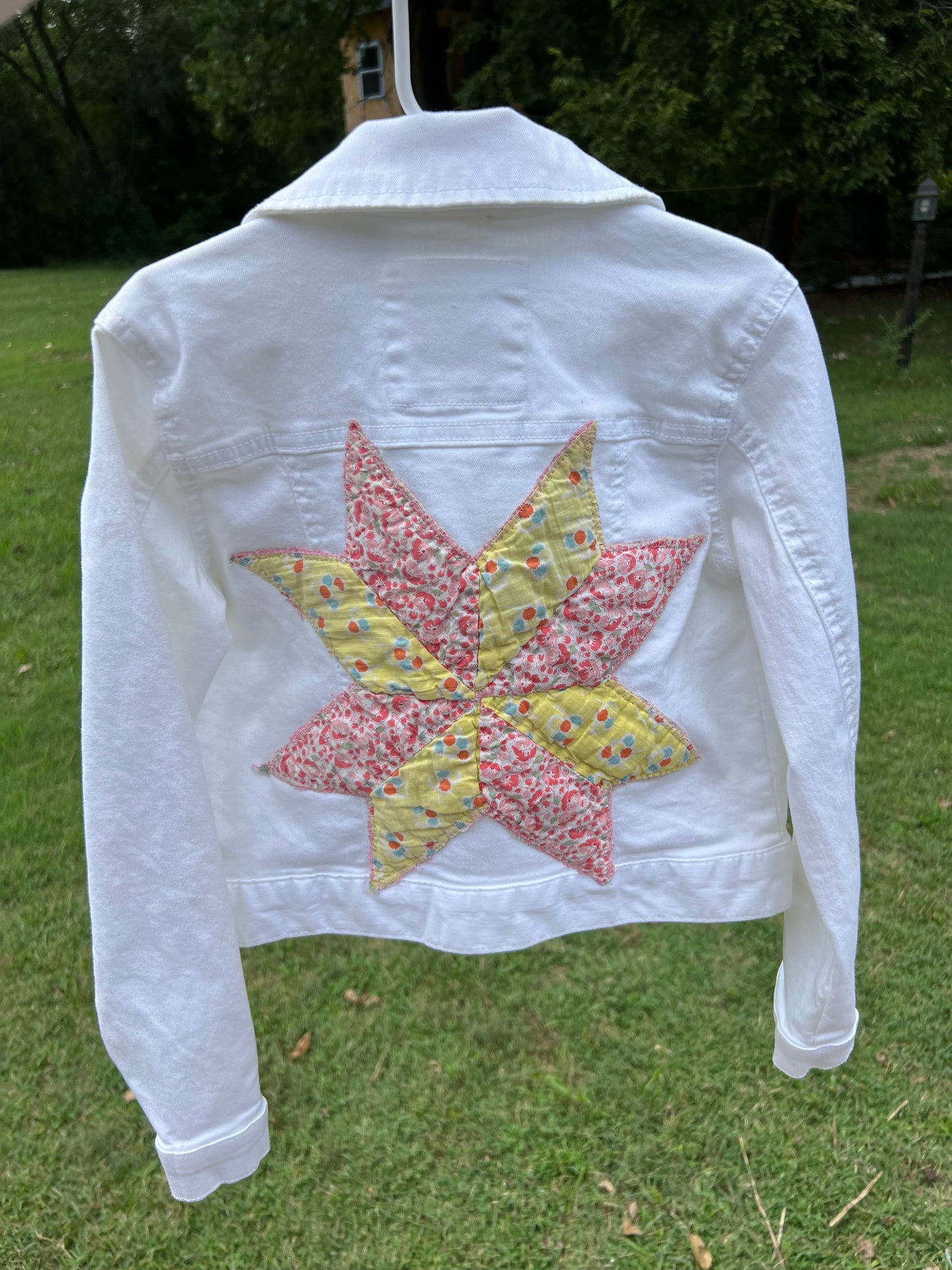 Girls White Jean Jacket