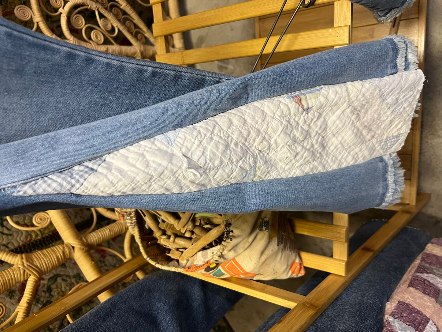 Kancan Quilt Panel Jeans