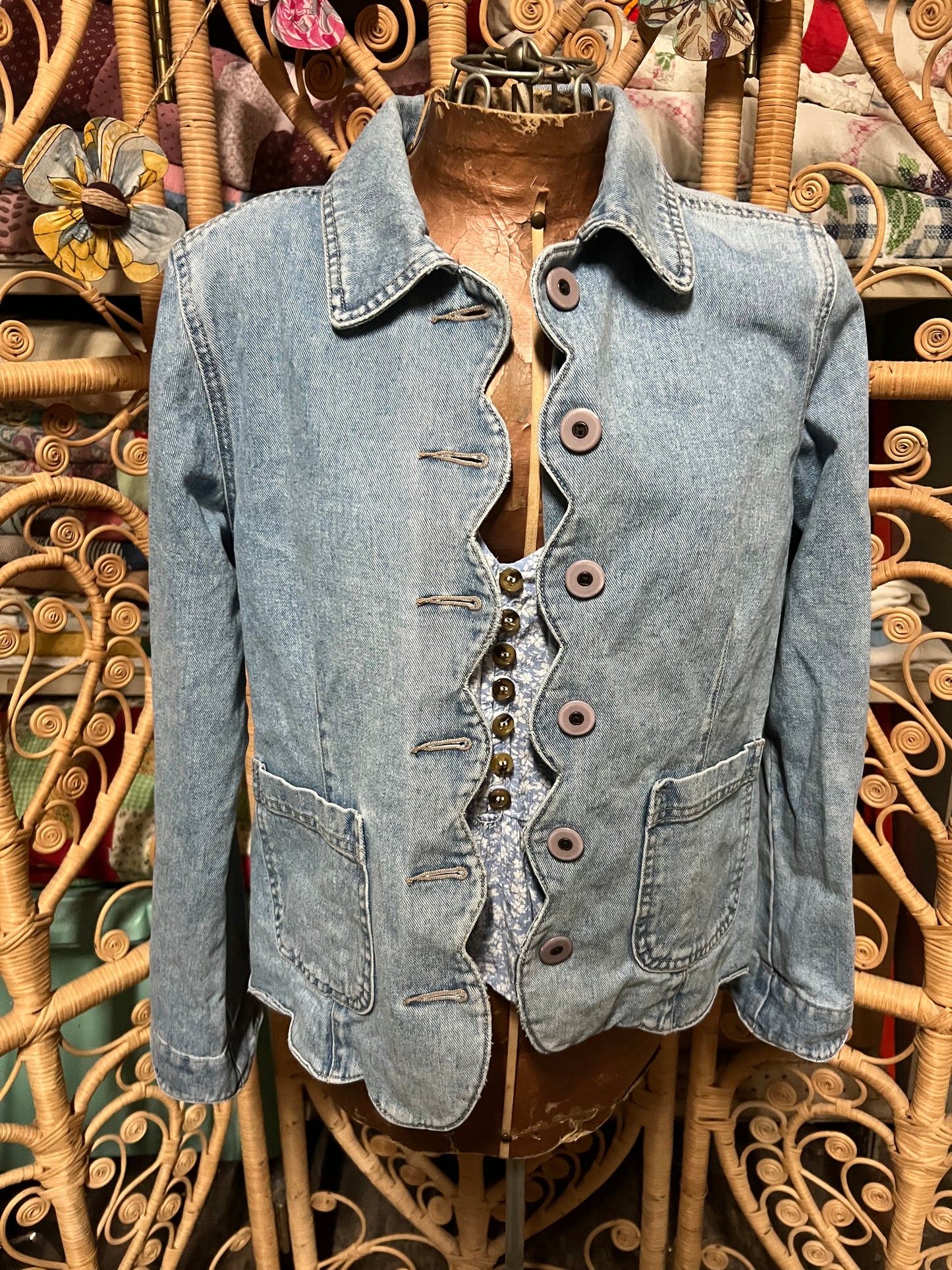 Scalloped Jean Jacket