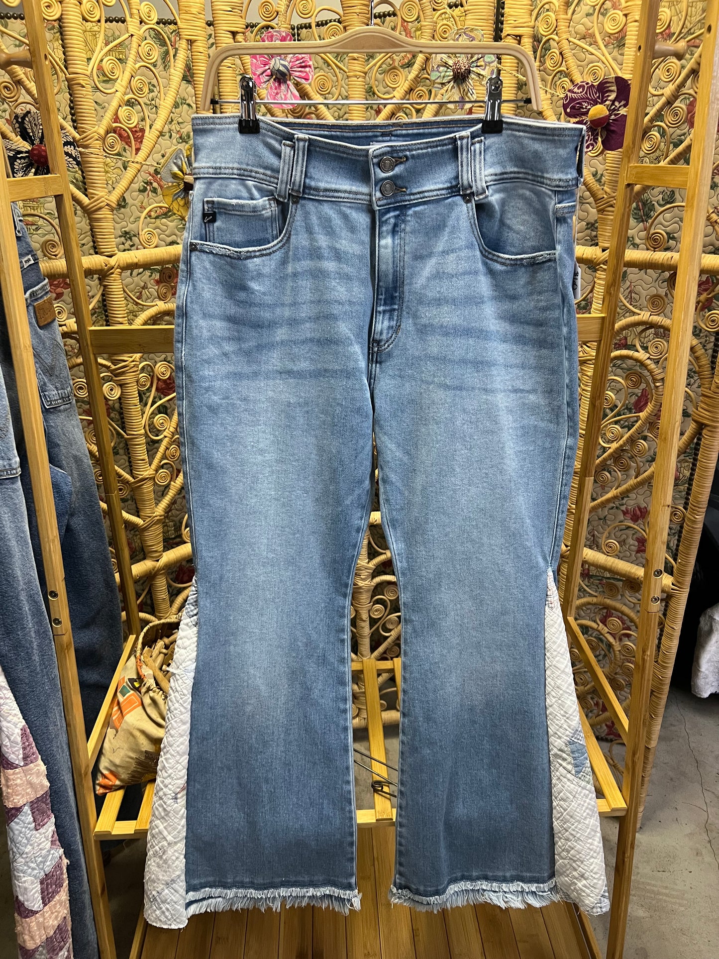 Kancan Quilt Panel Jeans