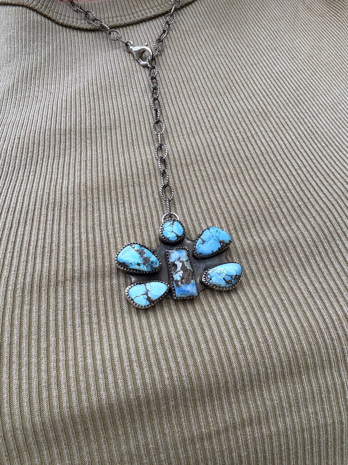 Golden hills bug necklace