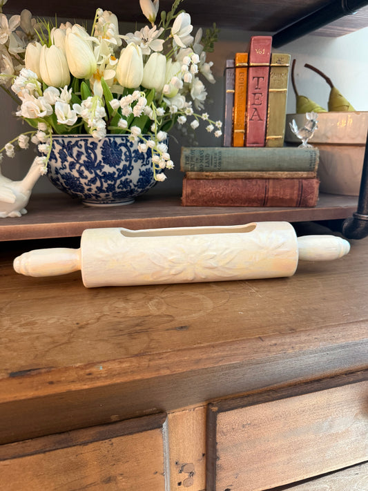 Vintage Rolling Pin Planter