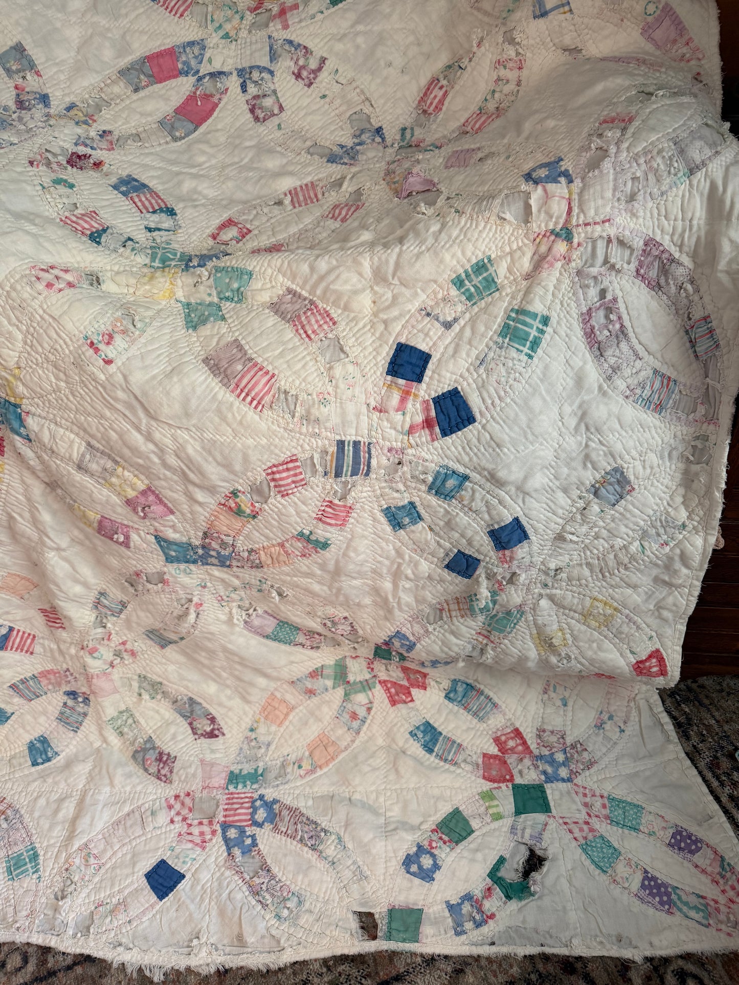 Vintage Wedding Ring Cutter Quilt