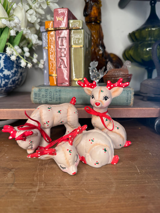 Vintage Kimple Reindeer Trio