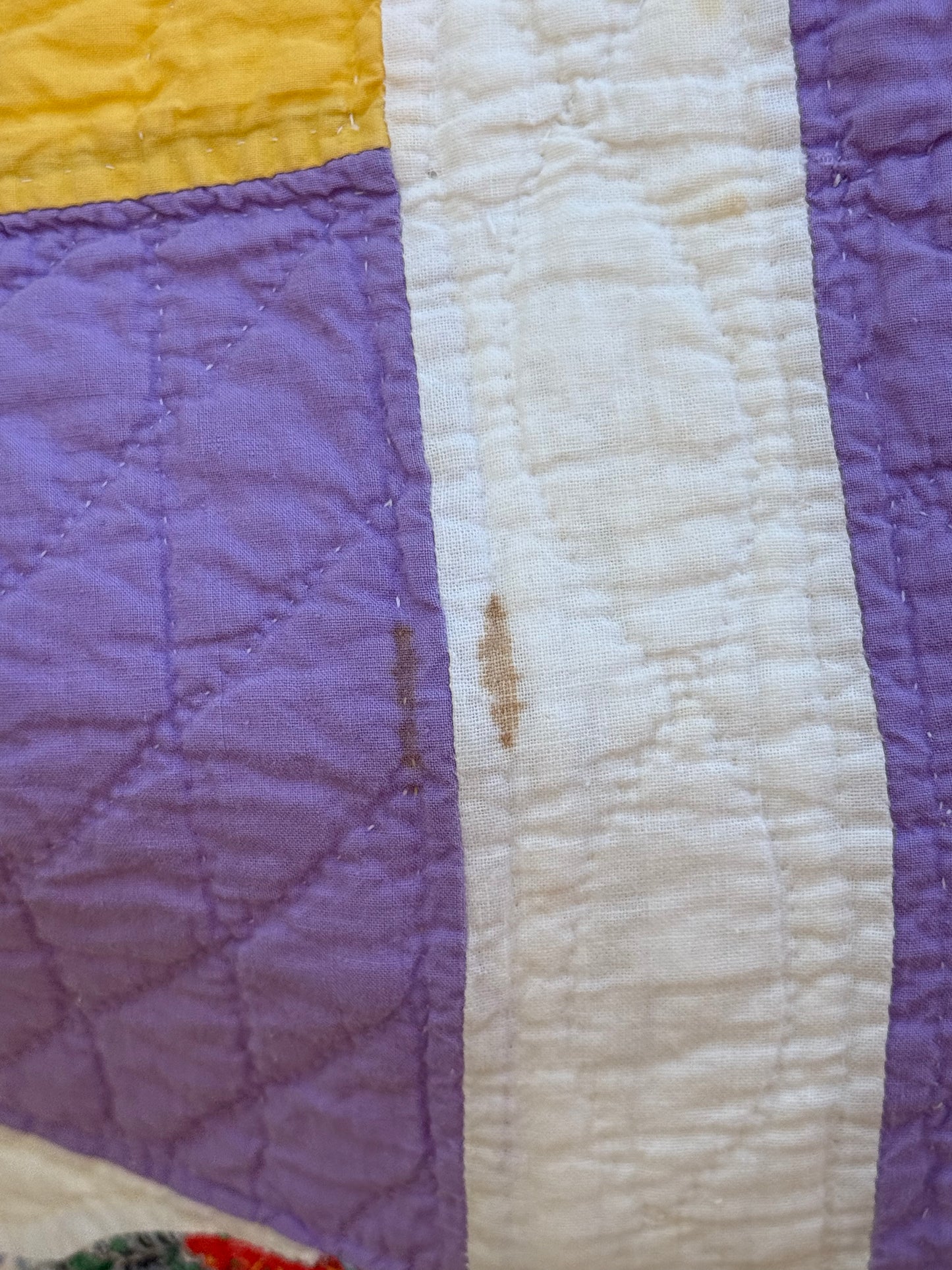 Vintage Purple Fan Quilt